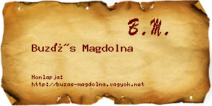 Buzás Magdolna névjegykártya