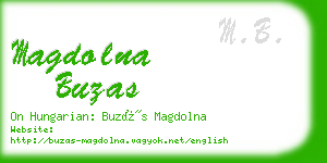 magdolna buzas business card